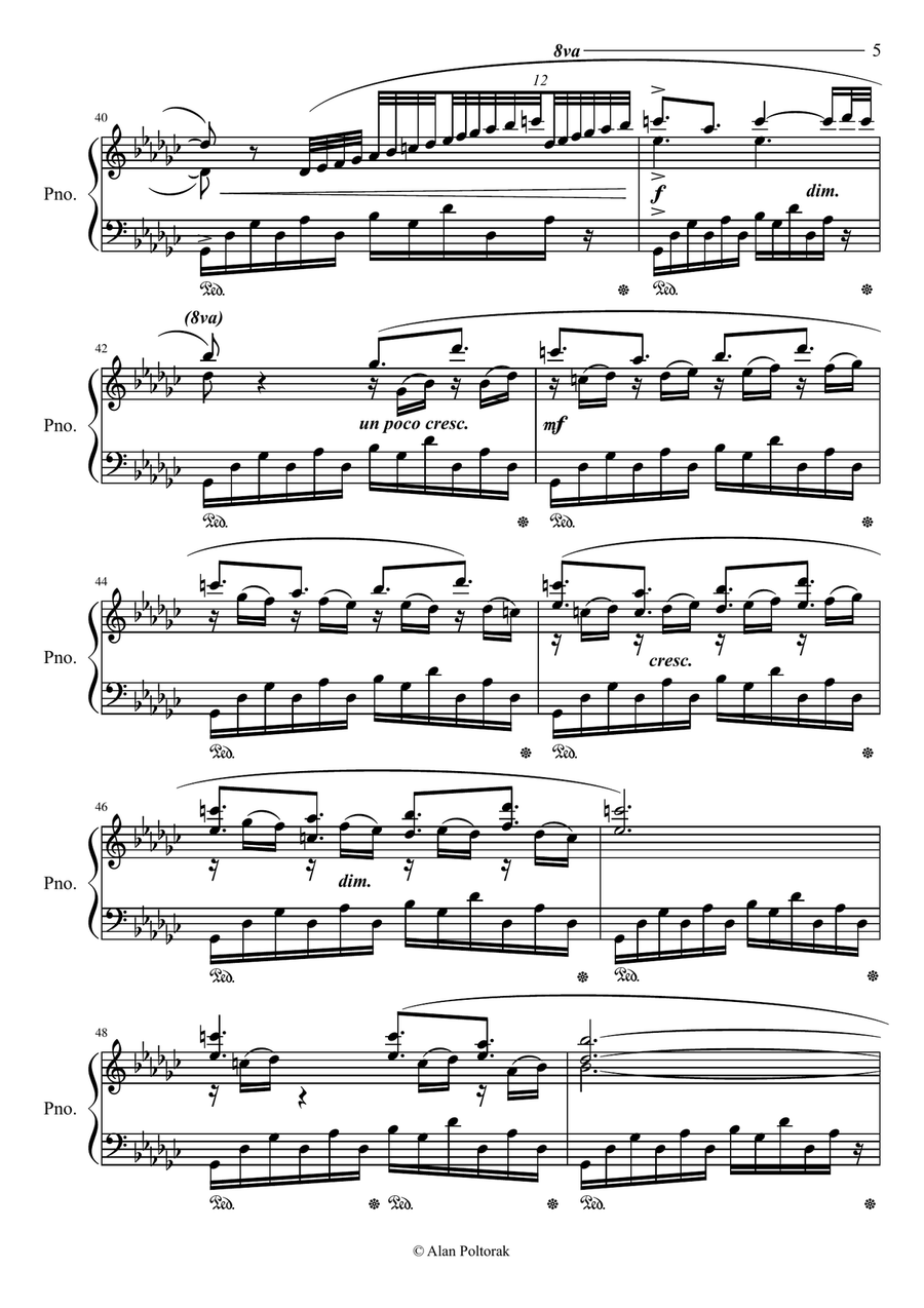 Three Fantasies for Piano Piano Solo scores gallery preview page 5