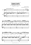 Simple Gifts - Higher Key (G major)