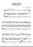Simple Gifts - Lower Key (E major)