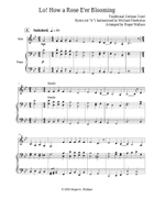 Lo! How a Rose E'er Blooming Horn scores gallery preview page 3