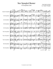 Star Spangled Banner for Saxophone Choir