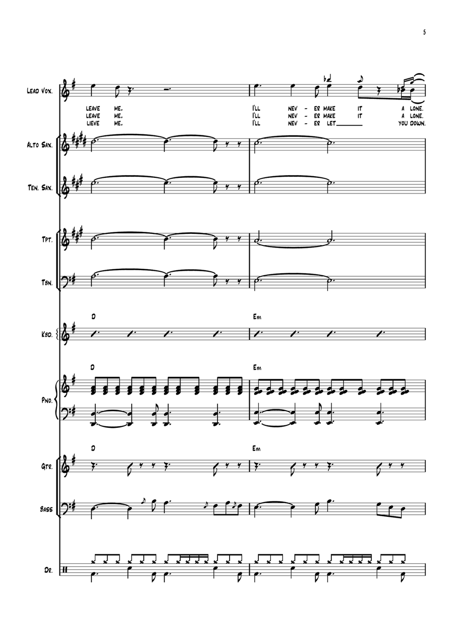 Oh! Darling Large Ensemble scores gallery preview page 5