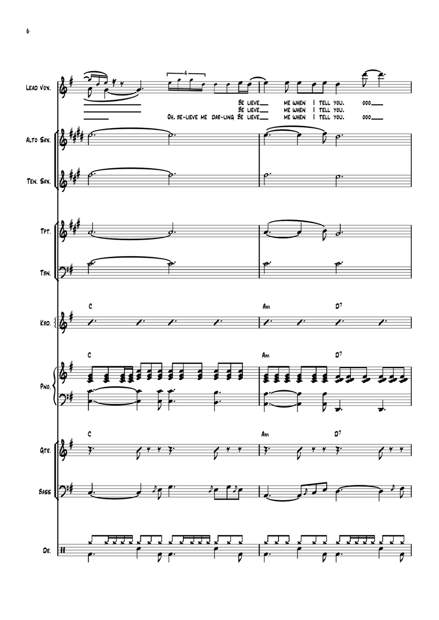 Oh! Darling Large Ensemble scores gallery preview page 6