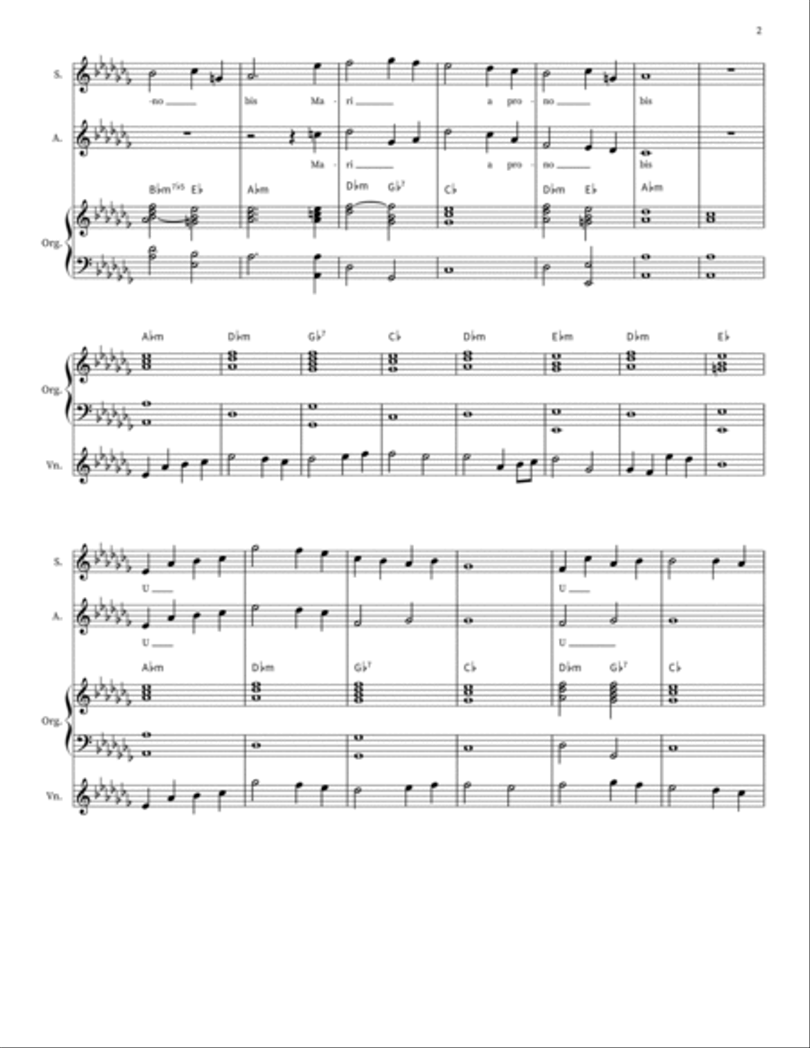 Ave Maria SSA scores gallery preview page 2