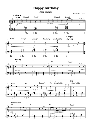 Happy Birthday - Jazz Version