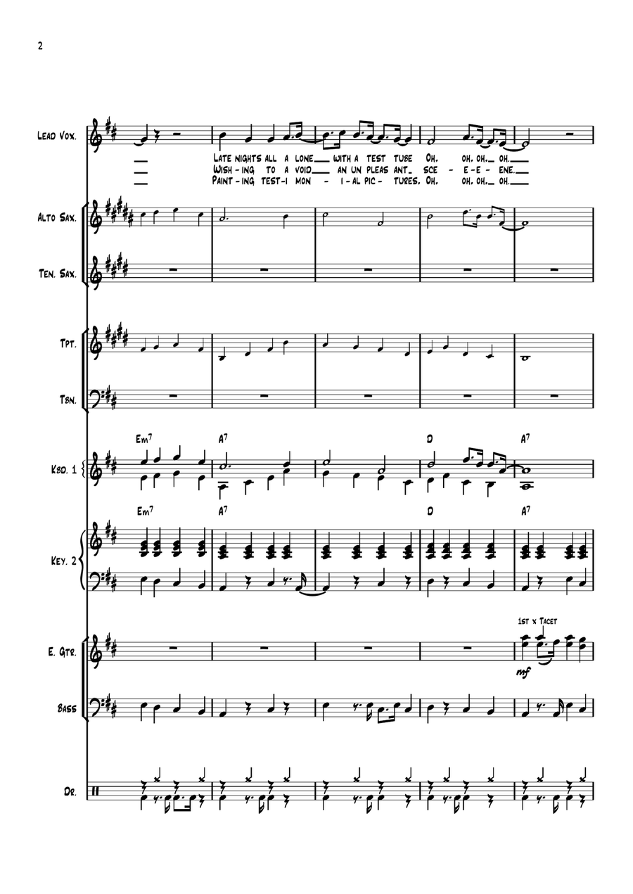 Maxwell's Silver Hammer Large Ensemble scores gallery preview page 2