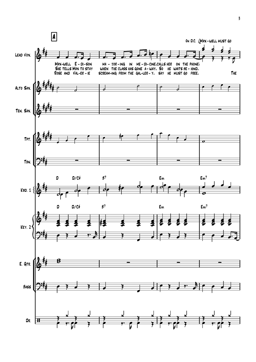 Maxwell's Silver Hammer Large Ensemble scores gallery preview page 3