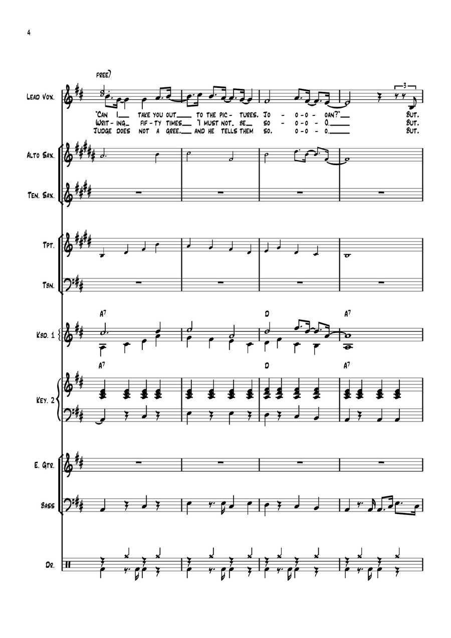 Maxwell's Silver Hammer Large Ensemble scores gallery preview page 4