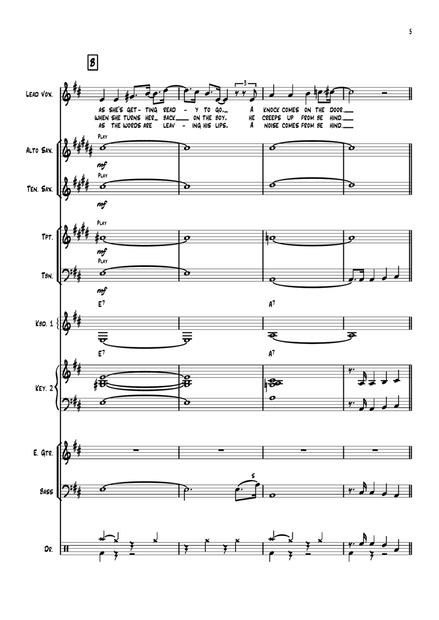 Maxwell's Silver Hammer Large Ensemble scores gallery preview page 5