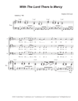 With The Lord There Is Mercy (SAB) mini preview