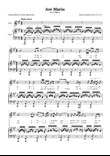 Ave Maria (Schubert) in A Major for Piano and Voice (Lyrics in Latin)