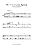 Vivaldi, Spring (The Four Seasons) — Intermediate Piano | Chord Symbol — Sheet Music