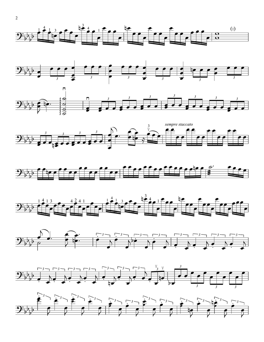 Paint It, Black (from Wednesday) Cello Solo scores gallery preview page 2