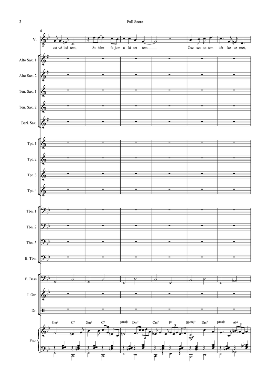 Farewell Song Farewell Song Jazz Ensemble scores gallery preview page 4