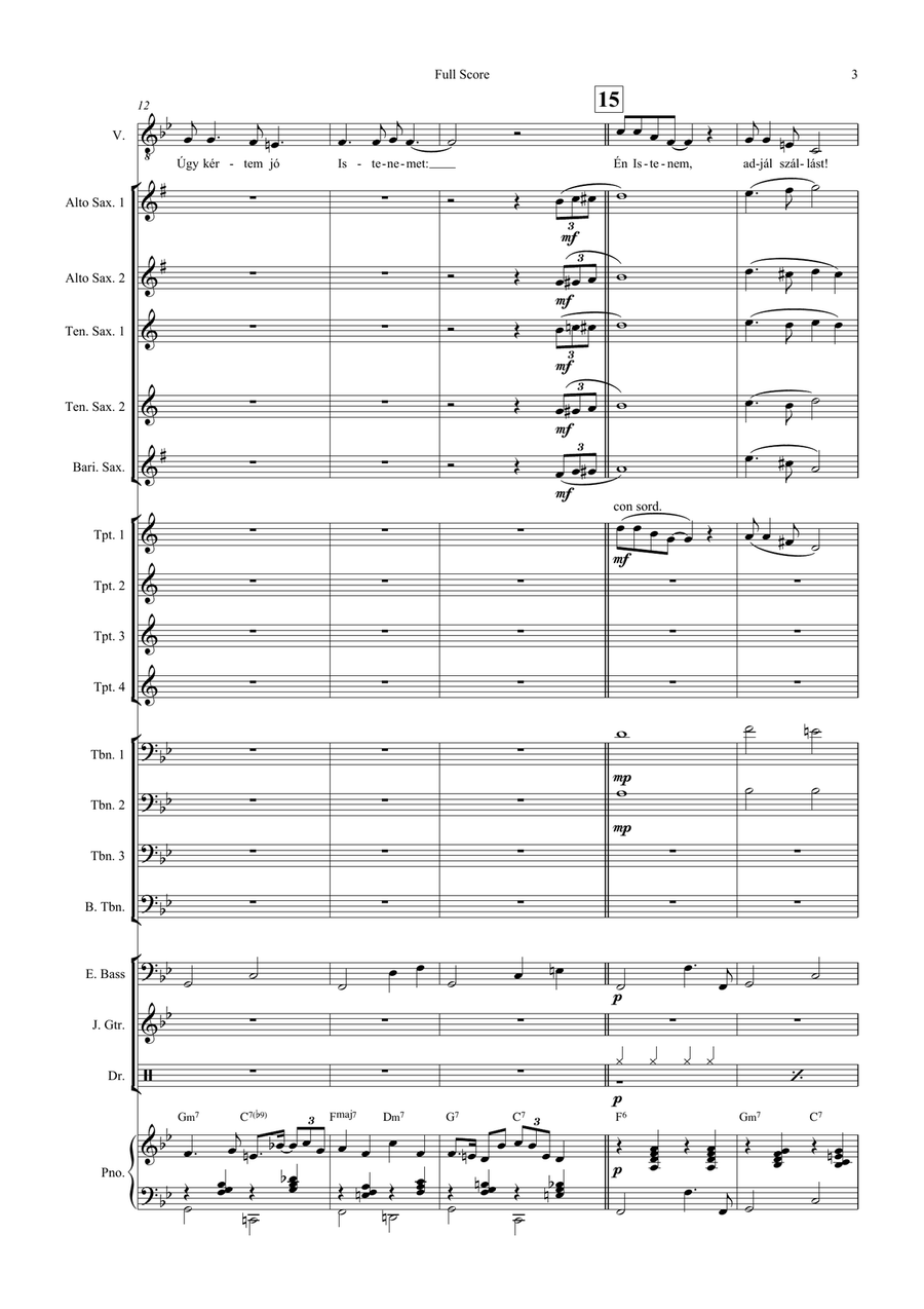 Farewell Song Farewell Song Jazz Ensemble scores gallery preview page 5