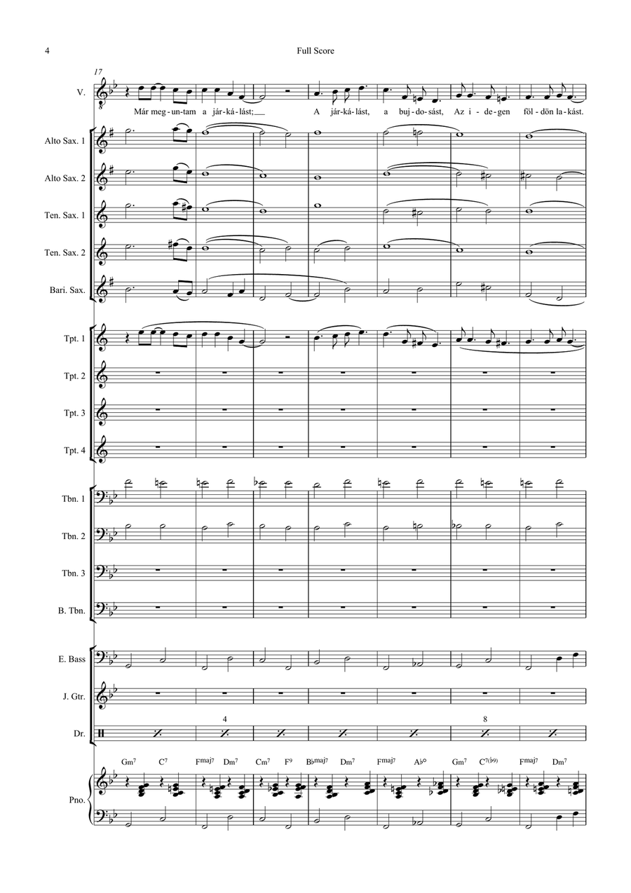 Farewell Song Farewell Song Jazz Ensemble scores gallery preview page 6