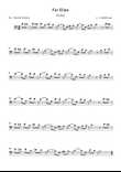 Fur Elise - Beethoven - Cello Solo Intermediate