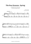 Vivaldi, Spring (The Four Seasons) — Easy Intermediate Piano