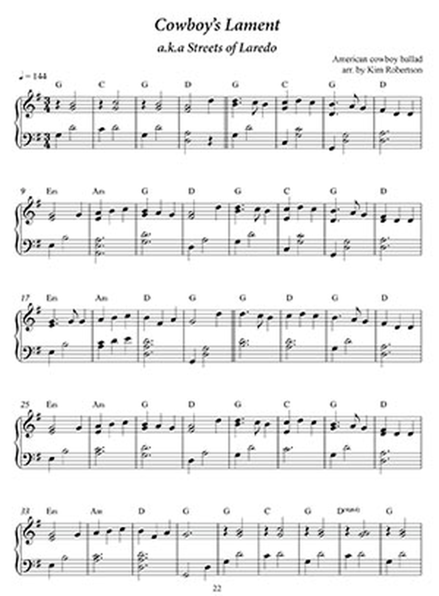 Favorite Harp Tunes - Beautiful American Airs and Ballads Harp scores gallery preview page 2
