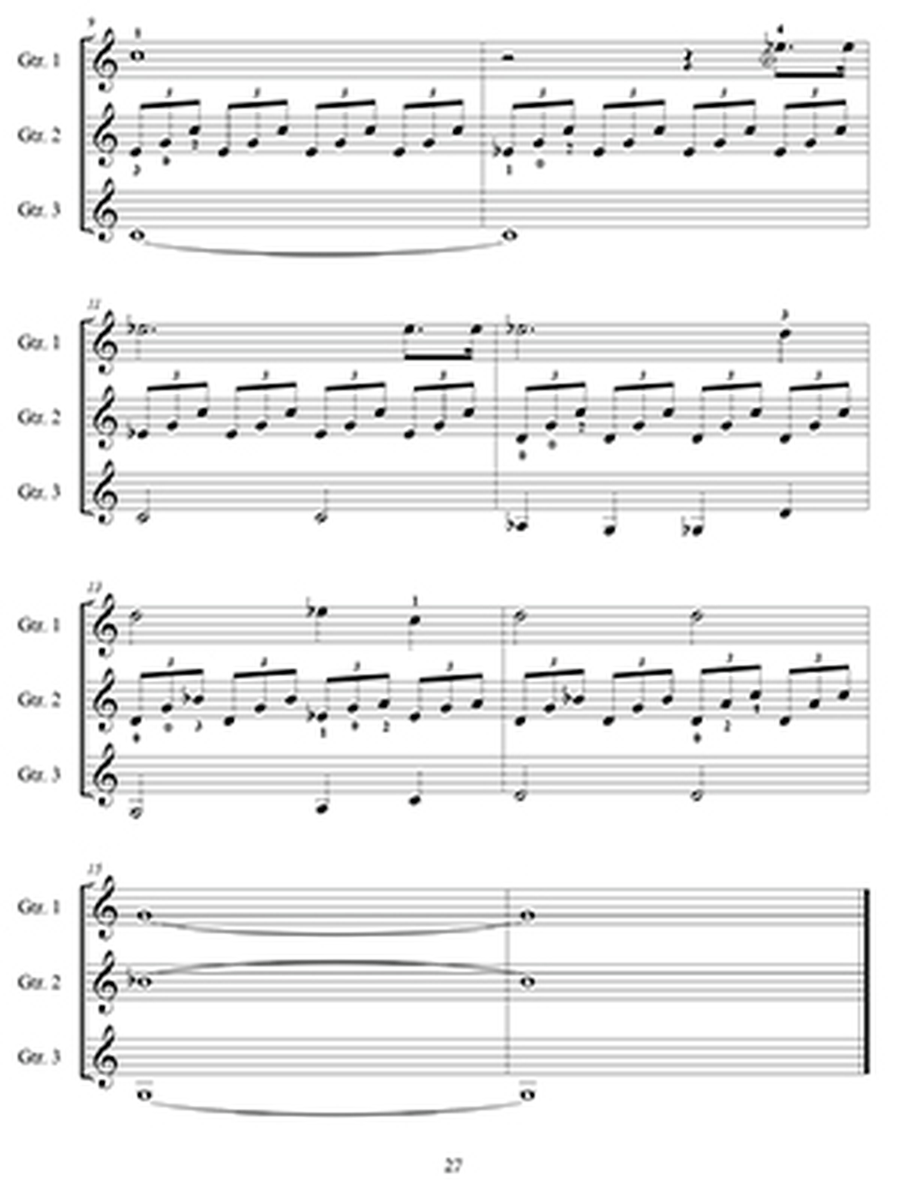 Easy to Play Guitar Trios Guitar Ensemble scores gallery preview page 3