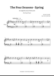Vivaldi, Spring (The Four Seasons) | B Major — Easy Piano