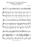 Klezmer Piece # 1 for Viola and Piano: 