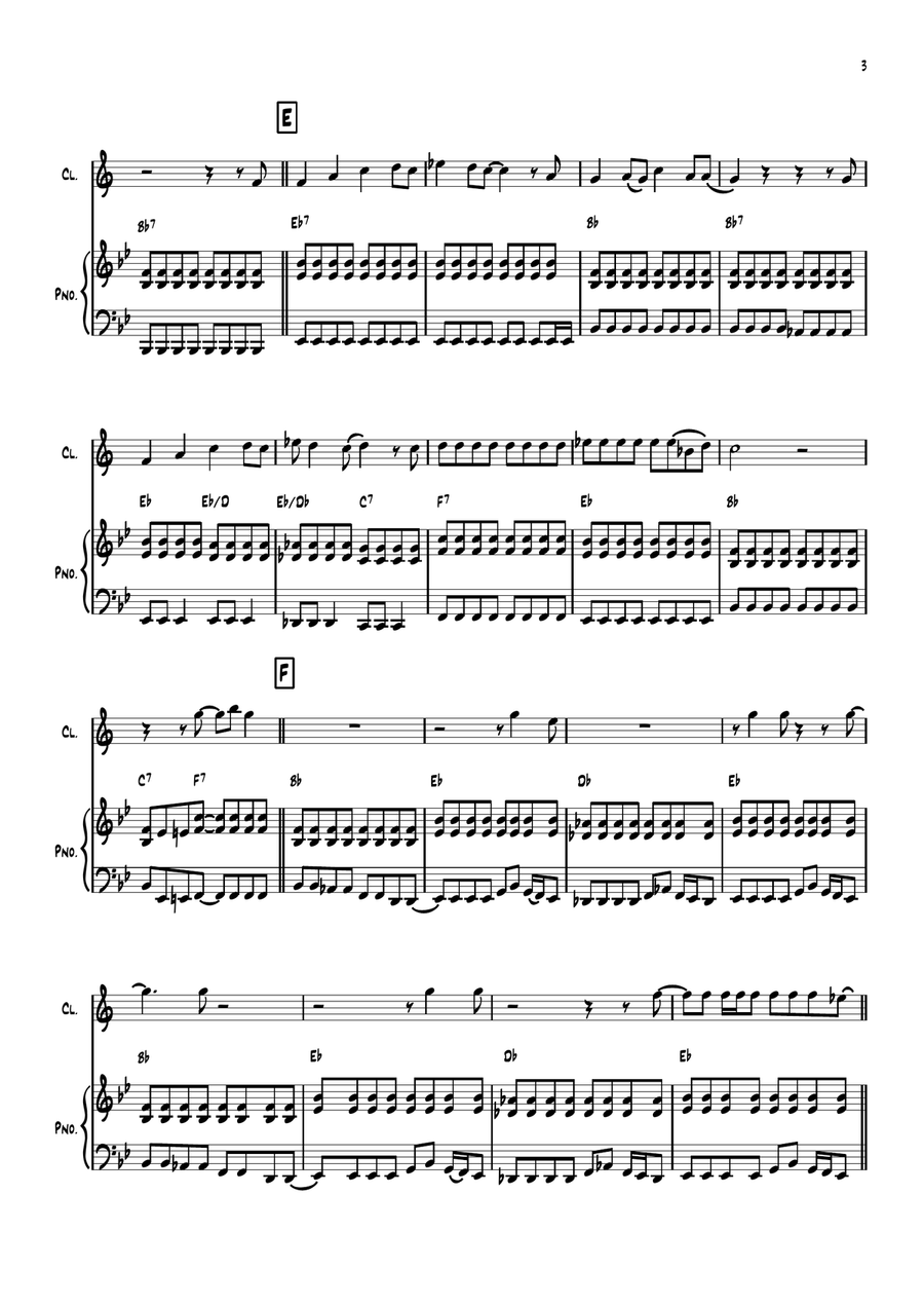 Back In The Ussr Back In The Ussr B-Flat Clarinet scores gallery preview page 3