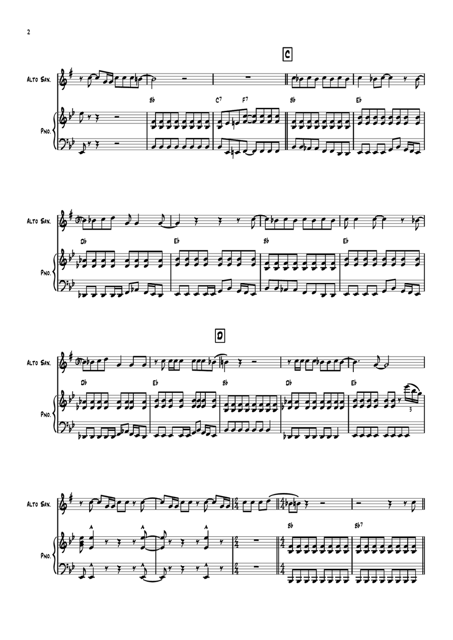 Back In The Ussr Back In The Ussr Alto Saxophone scores gallery preview page 2