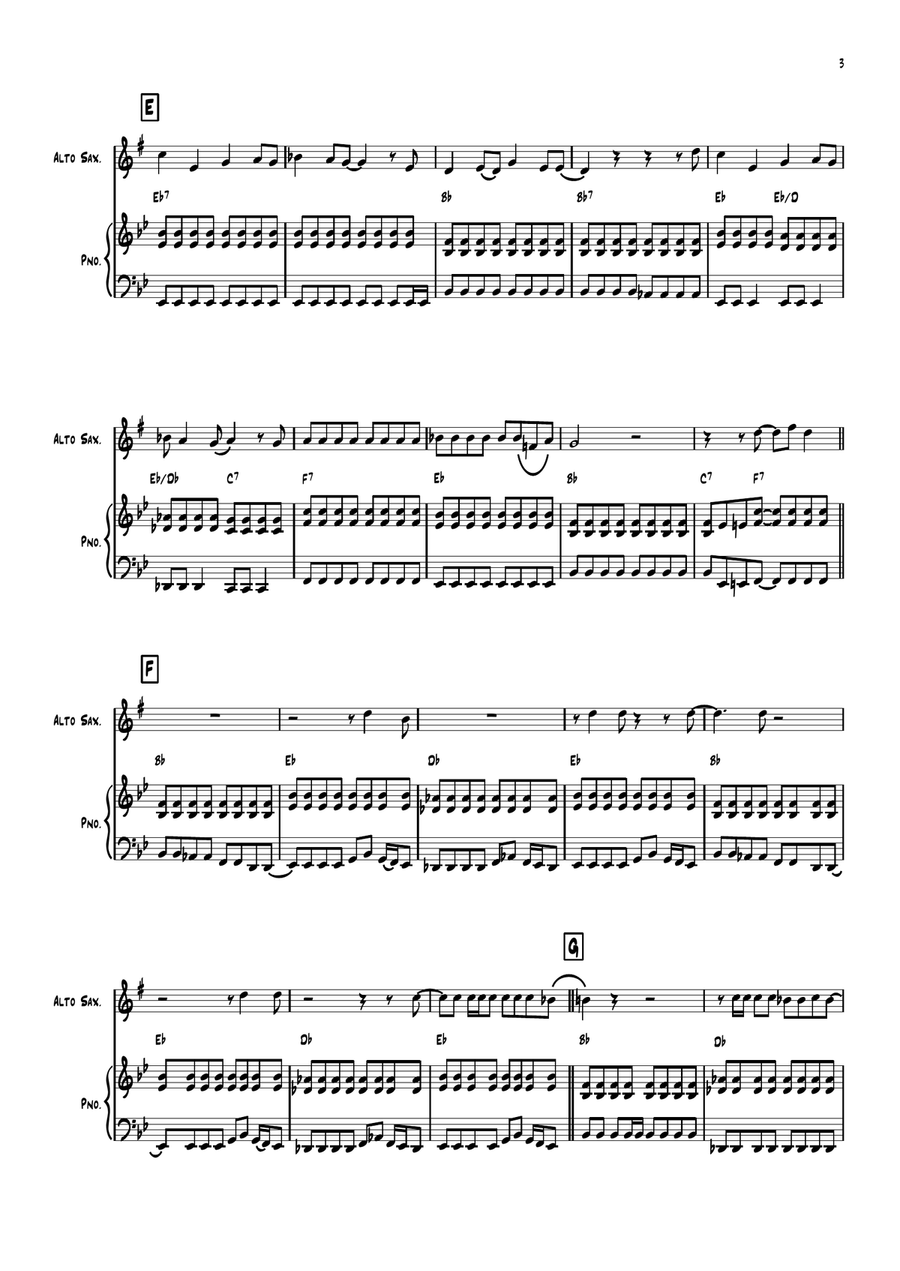 Back In The Ussr Back In The Ussr Alto Saxophone scores gallery preview page 3