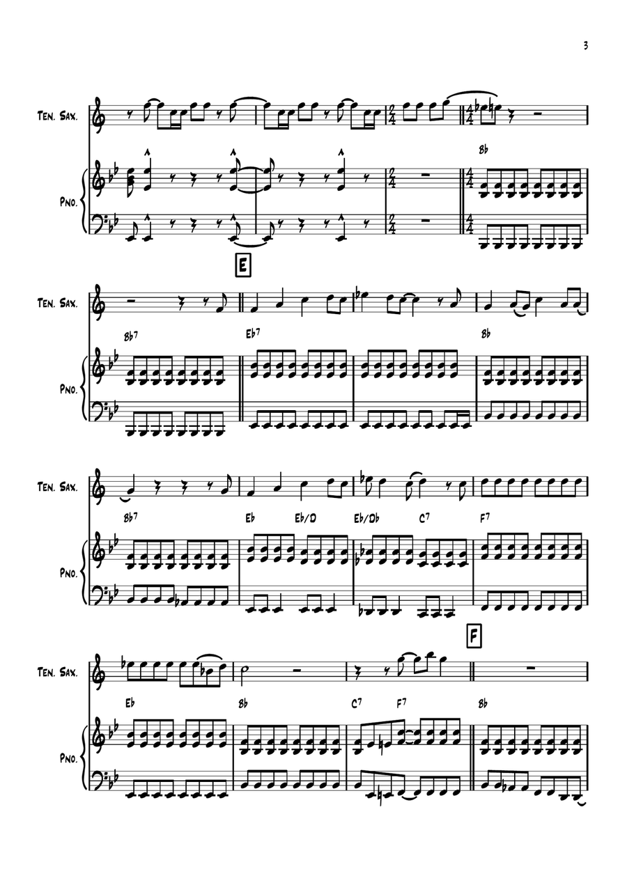 Back In The Ussr Back In The Ussr Tenor Saxophone scores gallery preview page 3