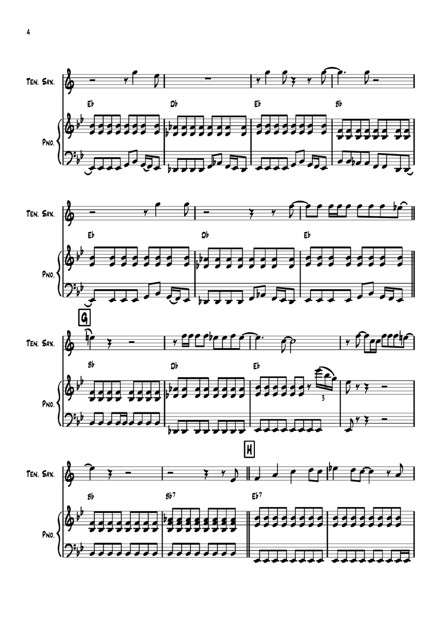 Back In The Ussr Back In The Ussr Tenor Saxophone scores gallery preview page 4