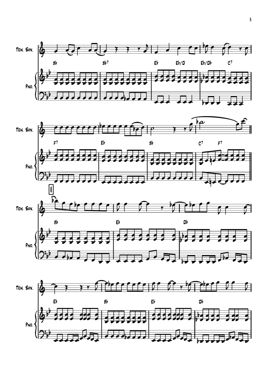 Back In The Ussr Back In The Ussr Tenor Saxophone scores gallery preview page 5