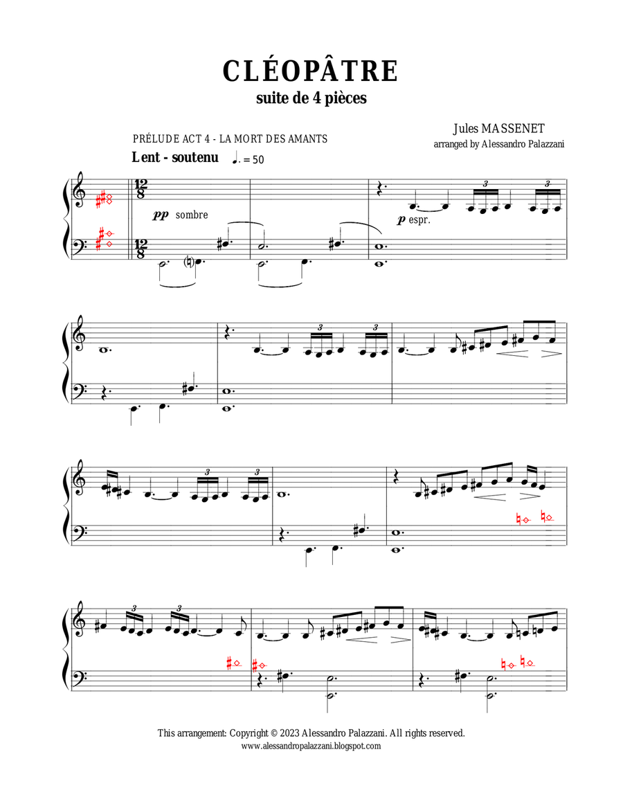 Cleopatre: suite de 4 pieces - for Lever Harp Celtic Harp scores gallery preview page 5