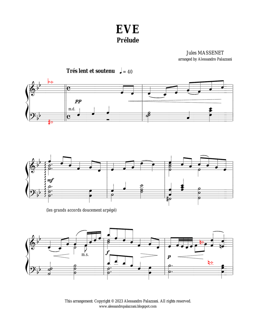 EVE: Prelude - for Lever Harp Celtic Harp scores gallery preview page 5