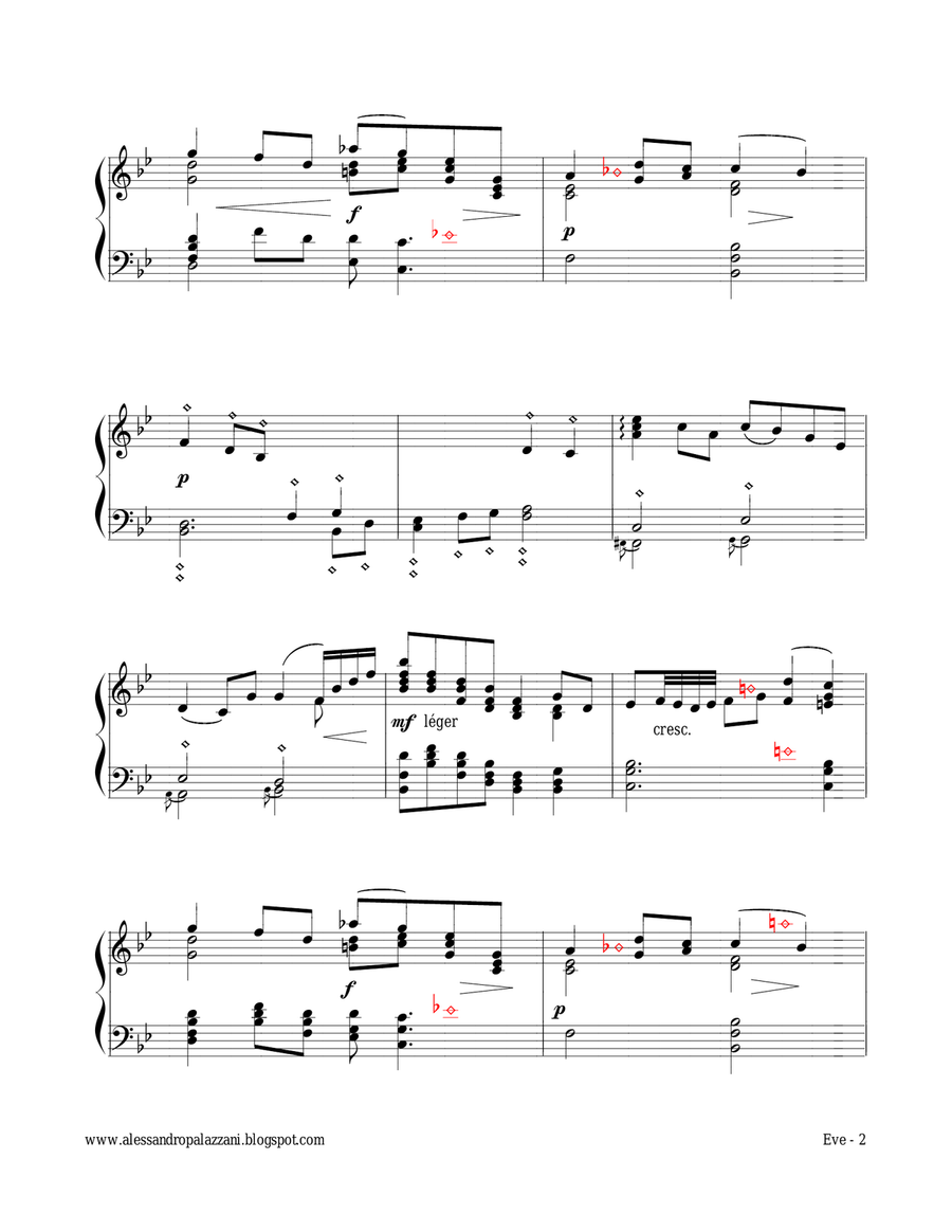 EVE: Prelude - for Lever Harp Celtic Harp scores gallery preview page 6