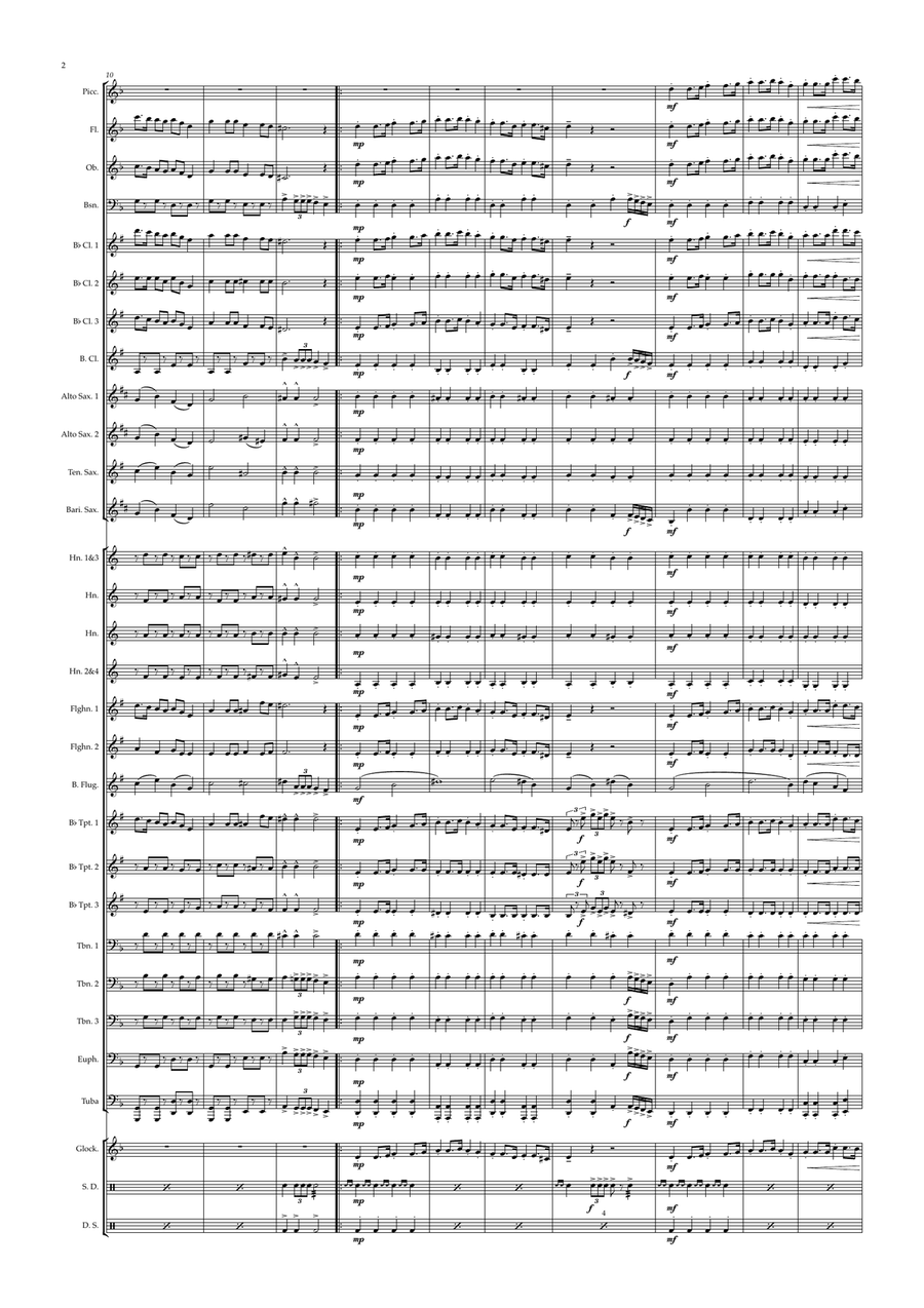 A székely hadosztály indulója Concert Band scores gallery preview page 4