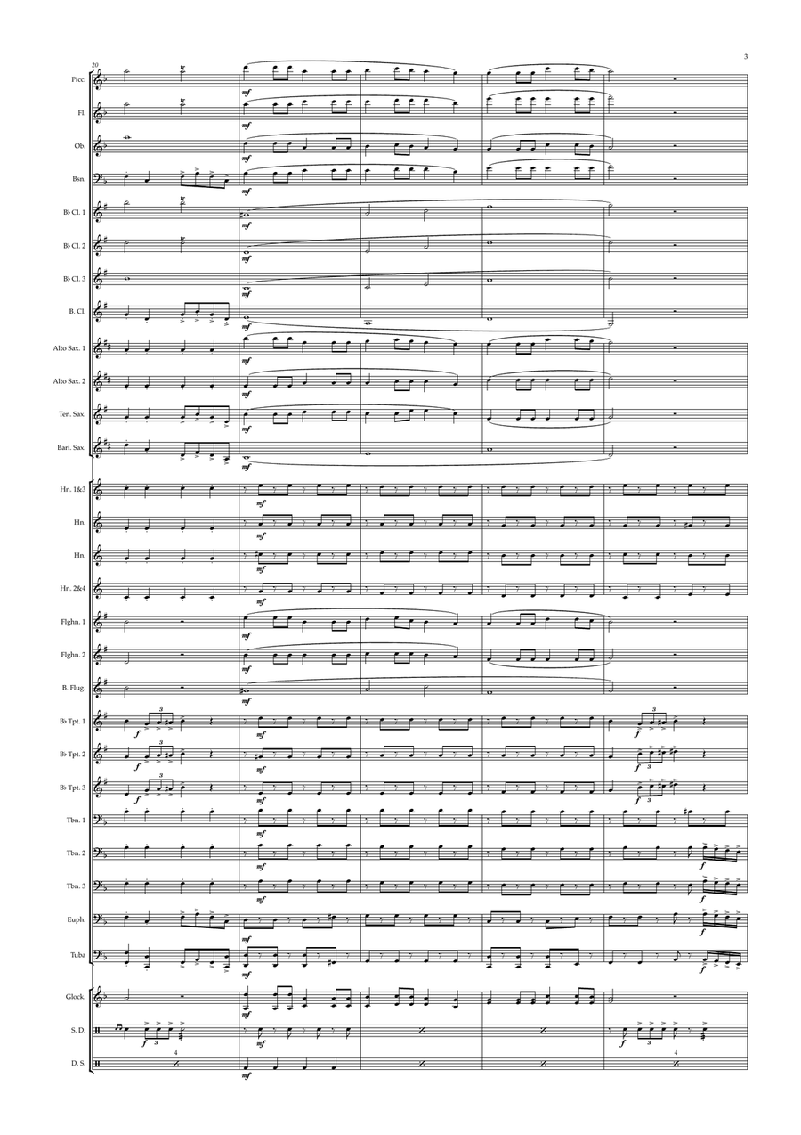 A székely hadosztály indulója Concert Band scores gallery preview page 5