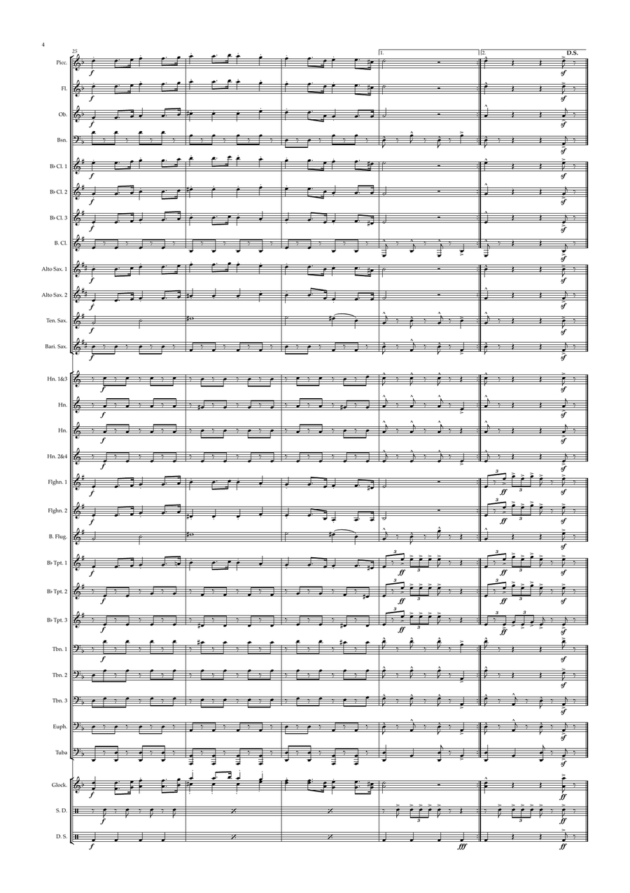 A székely hadosztály indulója Concert Band scores gallery preview page 6