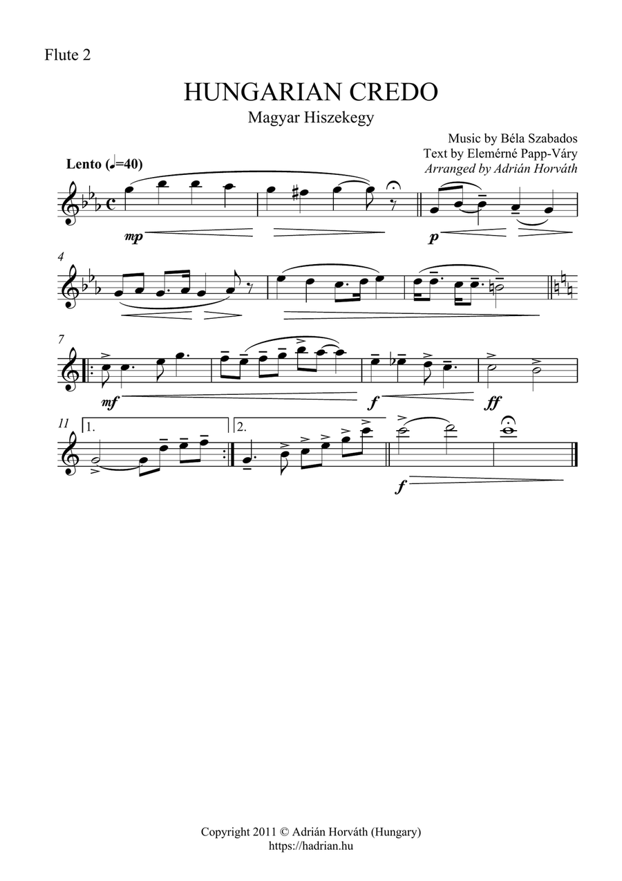 Hungarian Credo / Magyar Hiszekegy Hungarian Credo / Magyar Hiszekegy Concert Band scores gallery preview page 6