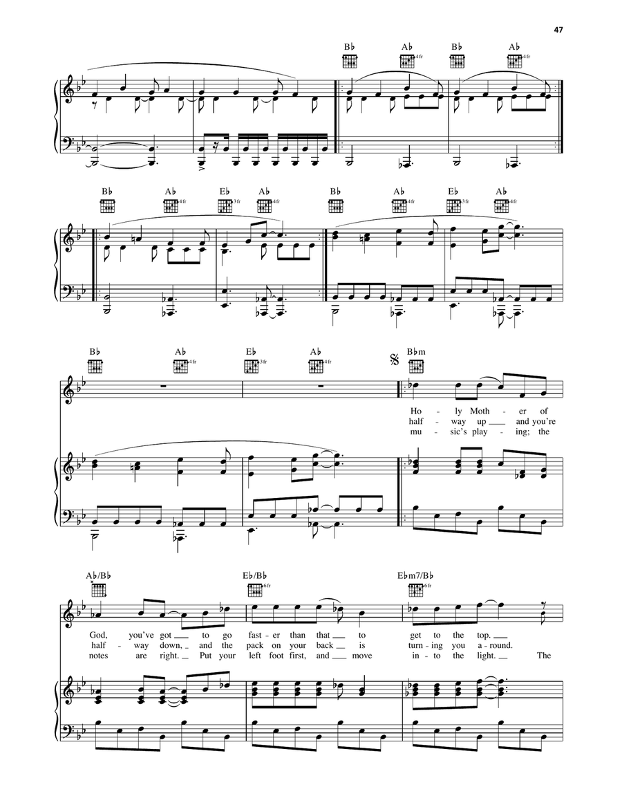 Dance On A Volcano Dance On A Volcano Piano, Vocal, Guitar scores gallery preview page 2