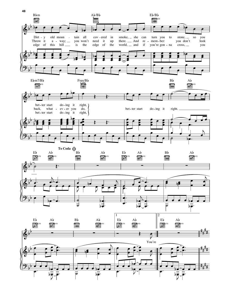 Dance On A Volcano Dance On A Volcano Piano, Vocal, Guitar scores gallery preview page 3