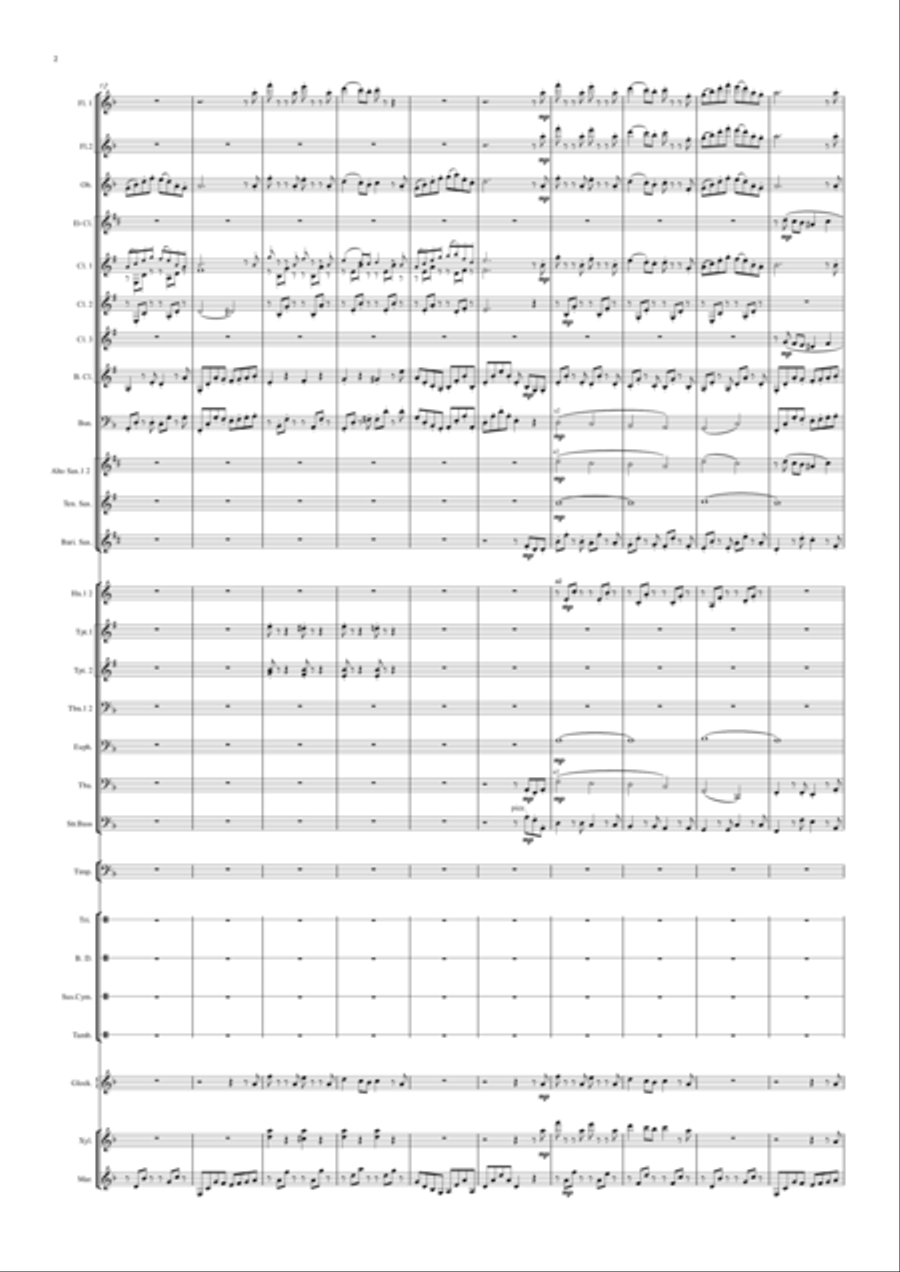 Selections from Kiki‘’s Delivery Service Concert Band scores gallery preview page 2