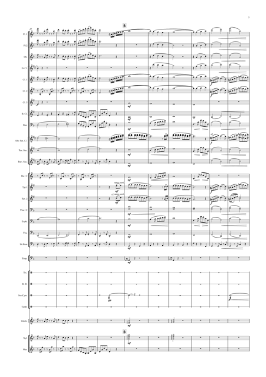 Selections from Kiki‘’s Delivery Service Concert Band scores gallery preview page 3