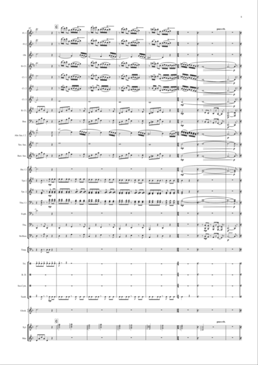 Selections from Kiki‘’s Delivery Service Concert Band scores gallery preview page 5