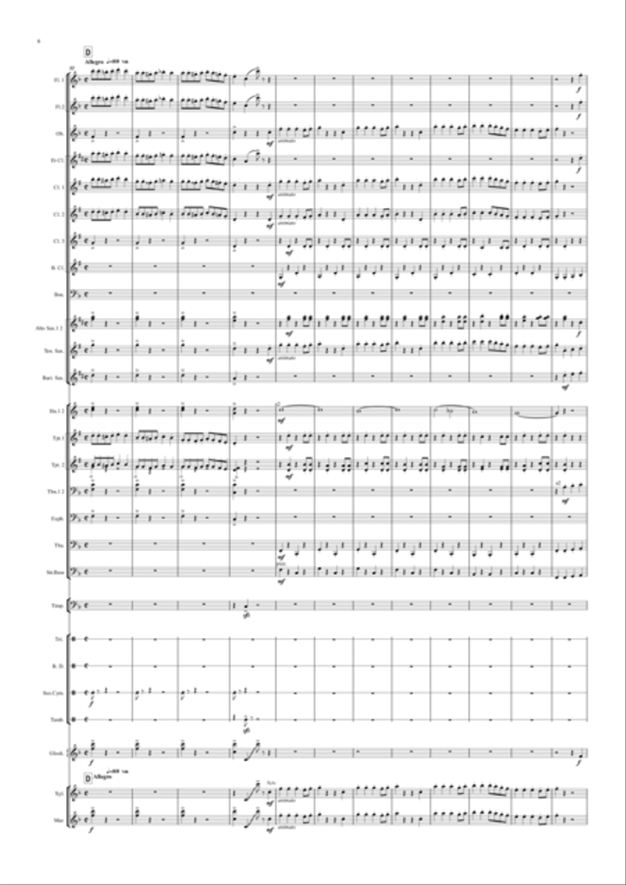 Selections from Kiki‘’s Delivery Service Concert Band scores gallery preview page 6