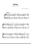 Spring from 'The Four Seasons' - Easy Piano and Chords
