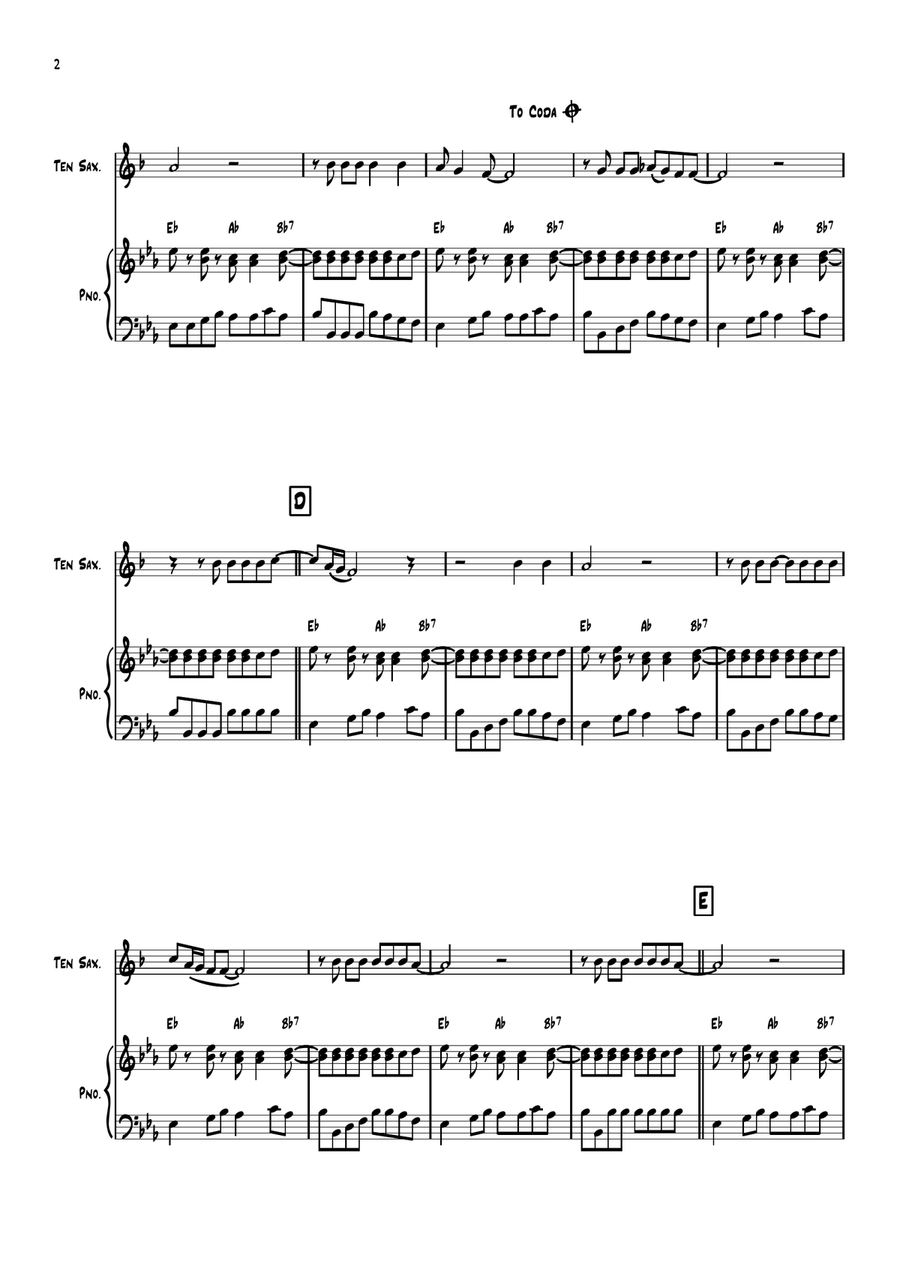 Twist And Shout Twist And Shout Tenor Saxophone scores gallery preview page 2