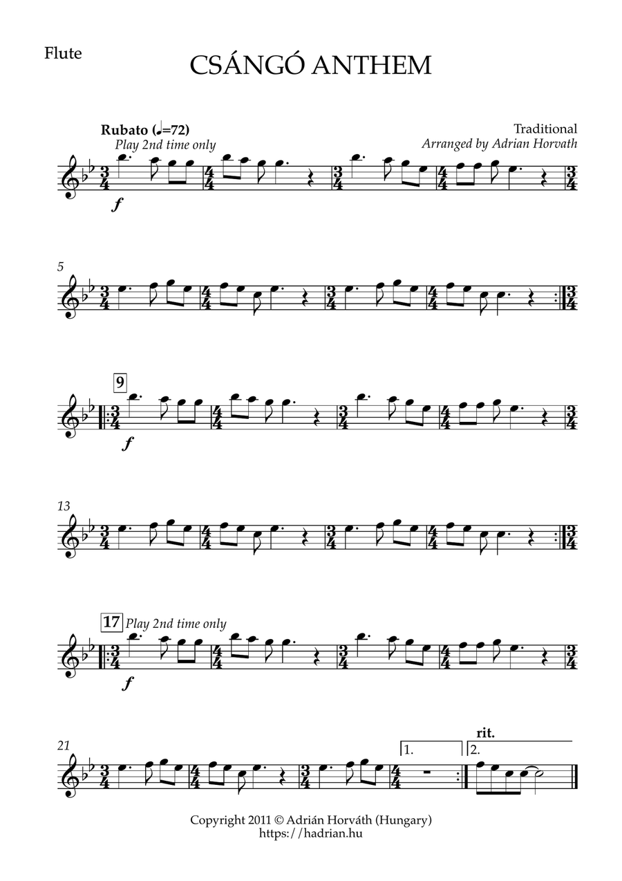 Csángó Anthem Csángó Anthem Concert Band scores gallery preview page 6