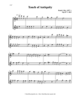 Touch of Antiquity (Opus 637) Duet