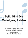 Selig Sind Die Verfolgung Leiden